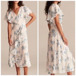 Rebecca Taylor Short Sleeve Metallic Fleur Dress